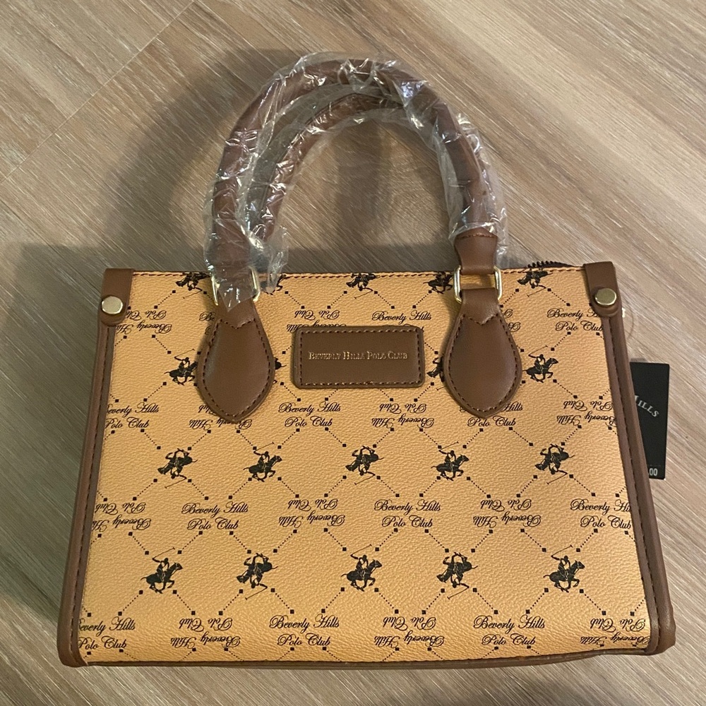 Beverly Hills Polo Club Tan and Brown Tote